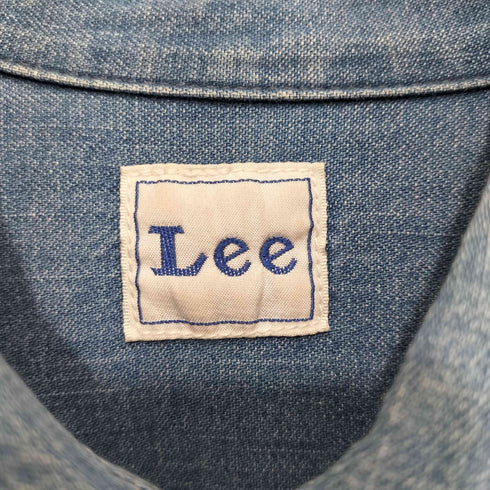 リー Lee デニムシャツワンピース シャツドレス ルーズシルエット レディース import:S